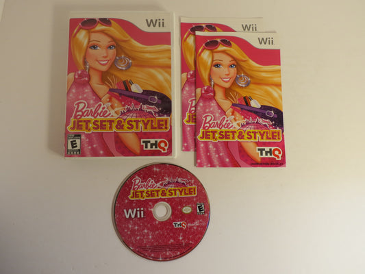 Barbie Jet Set & Style! Nintendo Wii Game CIB