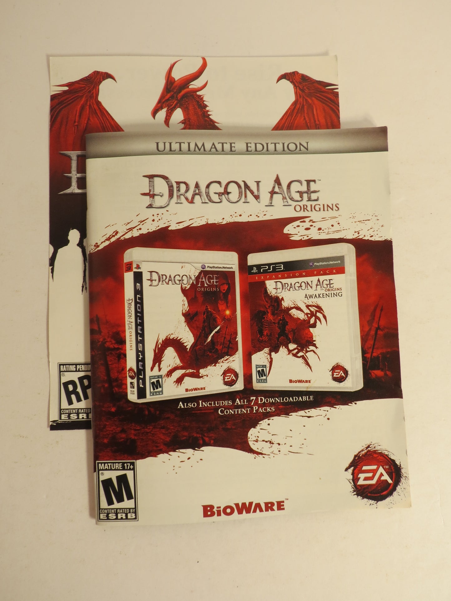 Dragon Age Origins Ultimate Edition Playstation 3 PS3 Game CIB