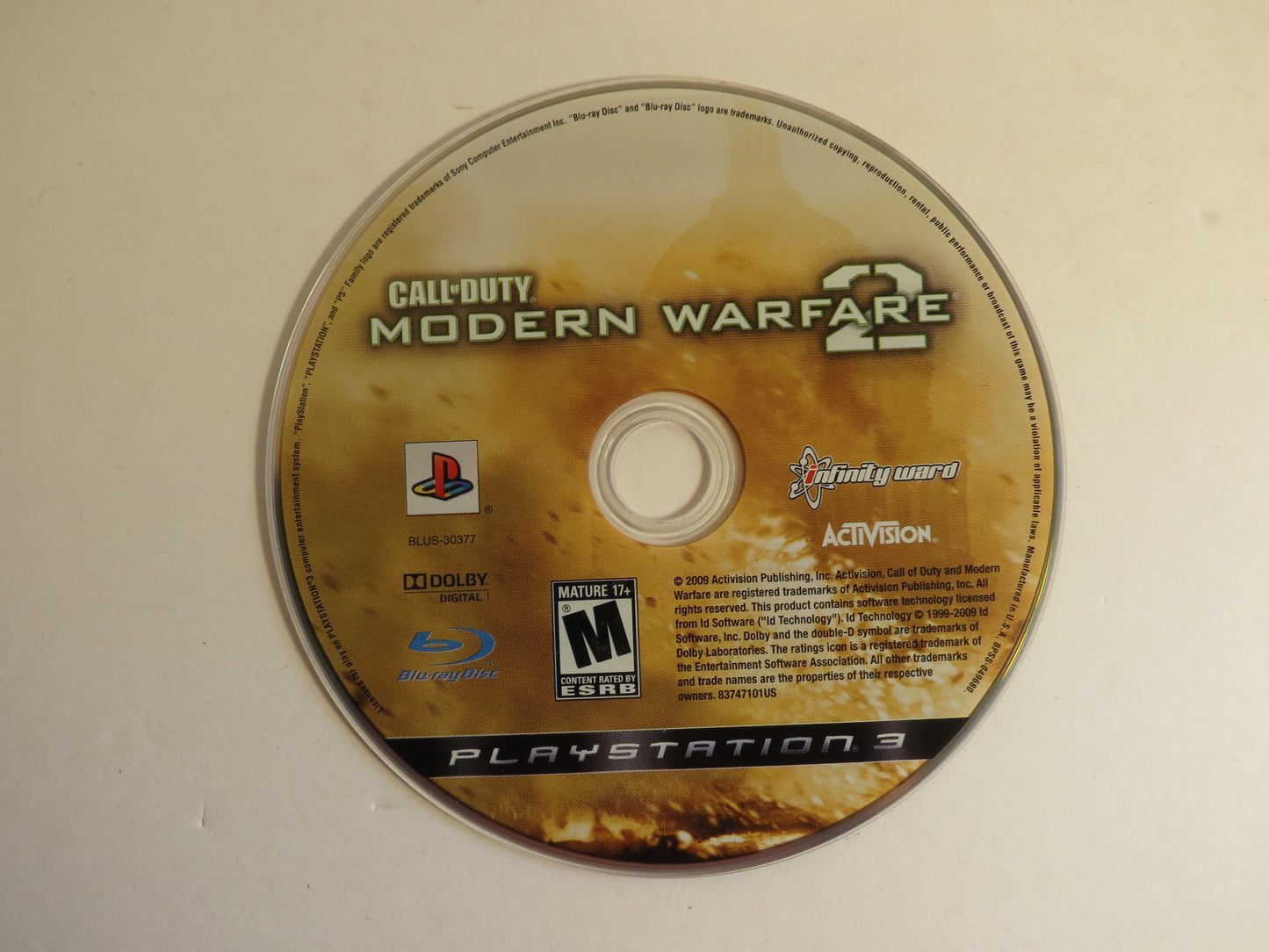 Call of Duty Modern Warfare 2 Playstation 3 PS3 Game CIB