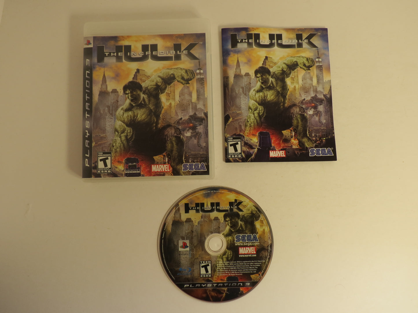 The Incredible Hulk Playstation 3 PS3 Game CIB