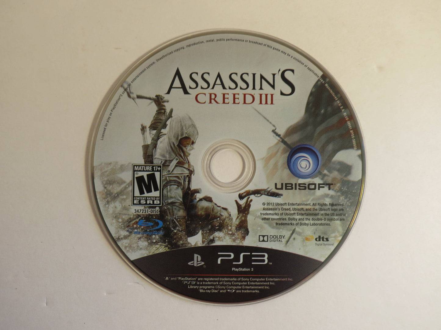 Assassins Creed III Playstation 3 PS3 Game CIB