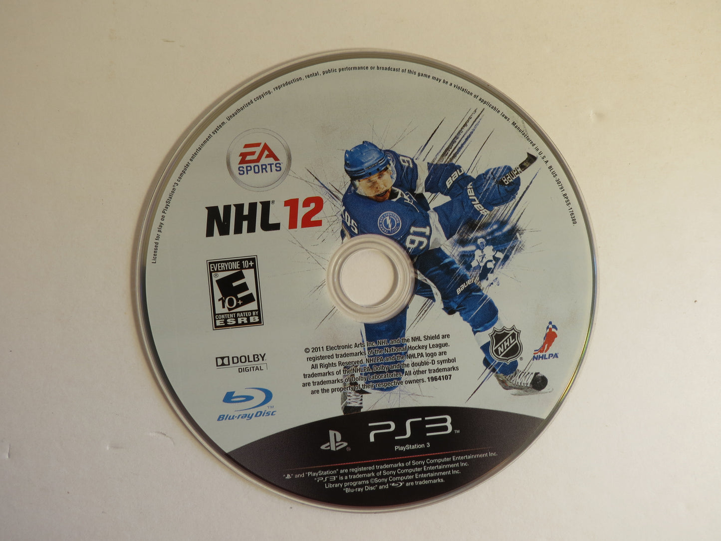 NHL 12 Playstation 3 PS3 Game CIB