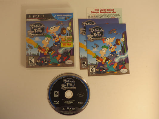 Phineas and Ferb Across the 2nd Dimension Playstation 3 PS3 Game CIB