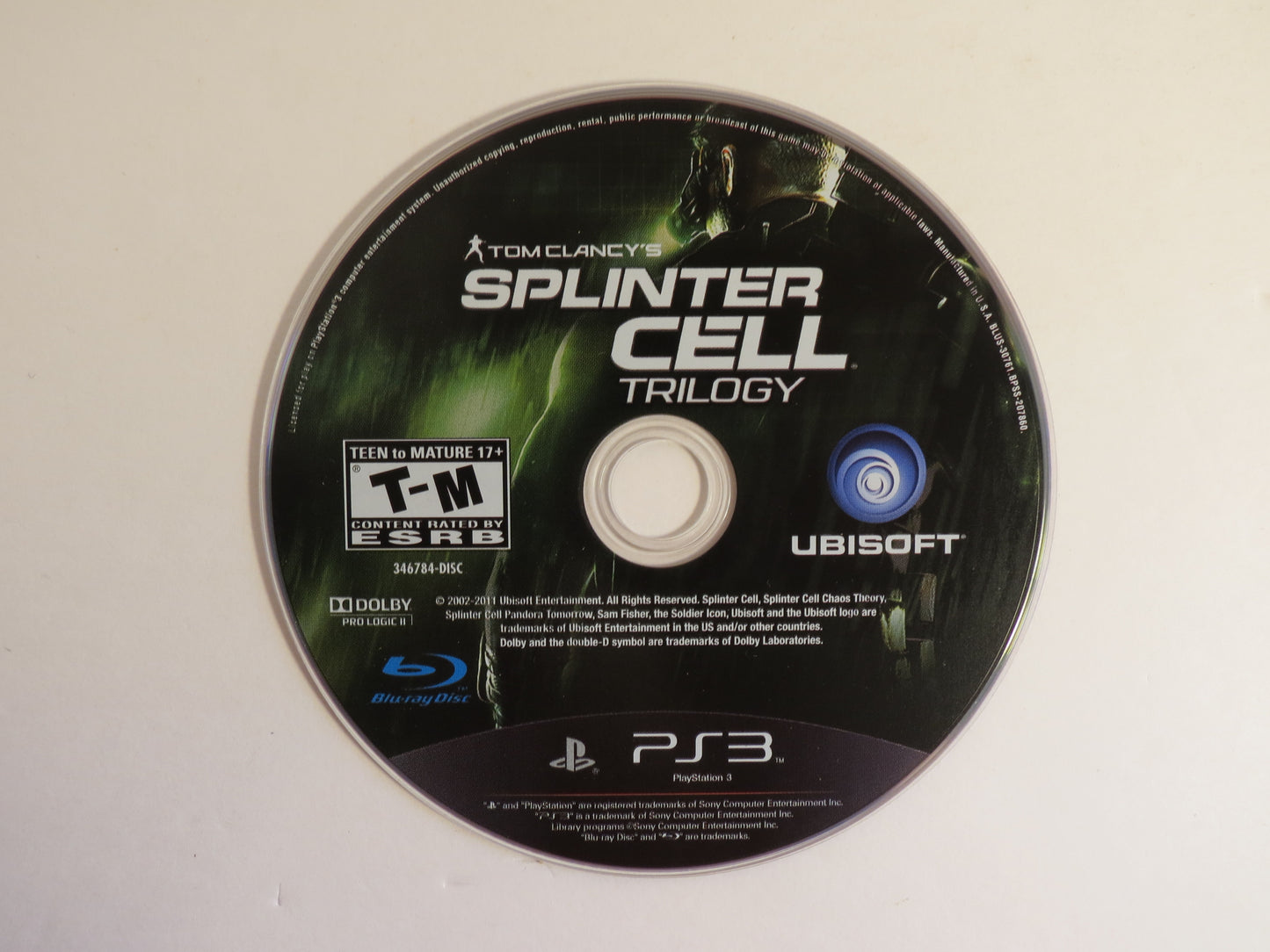 Tom Clancy's Splinter Cell Trilogy HD Playstation 3 PS3 Game CIB