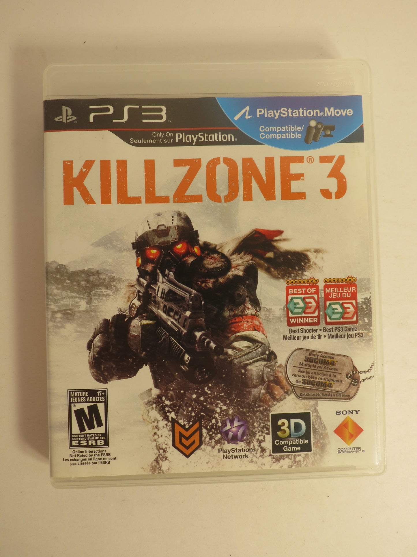 Killzone 3 Playstation 3 PS3 Game CIB