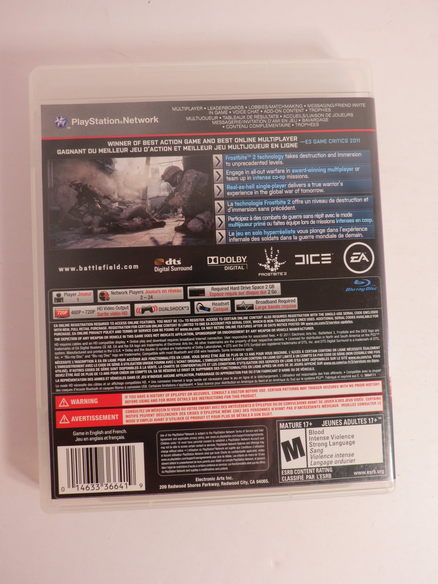 Battlefield 3 Playstation 3 PS3 Game CIB