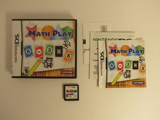 Math Play Nintendo DS Game CIB