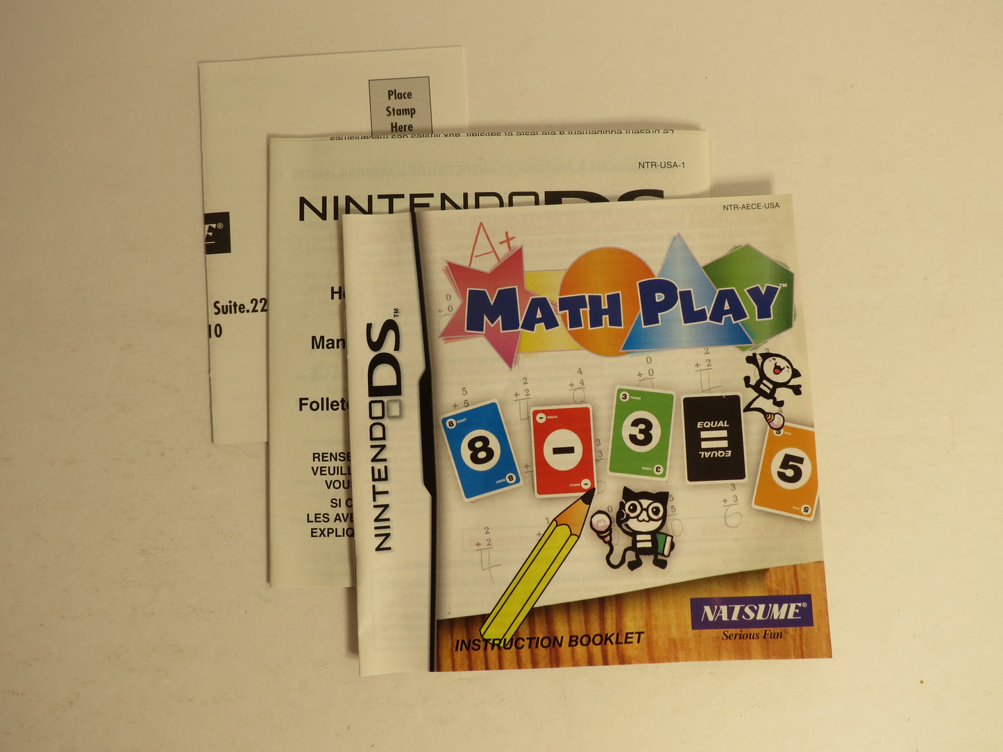 Math Play Nintendo DS Game CIB
