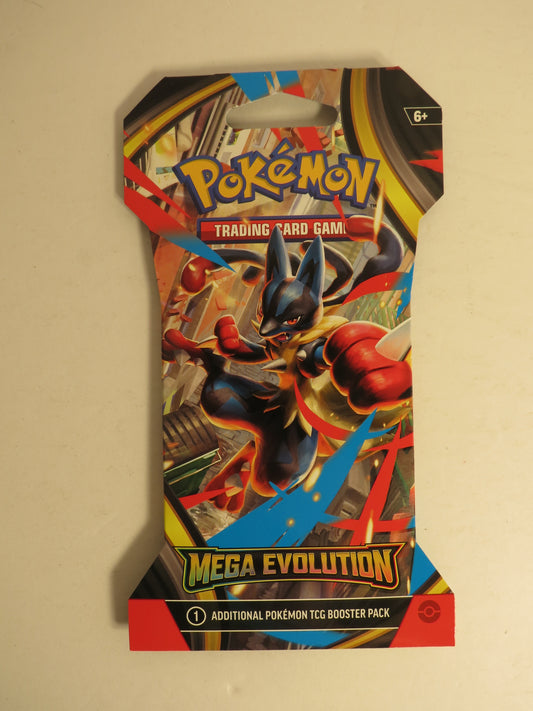 Mega Evolution Base Pokemon Booster Pack Sleeved Lucario