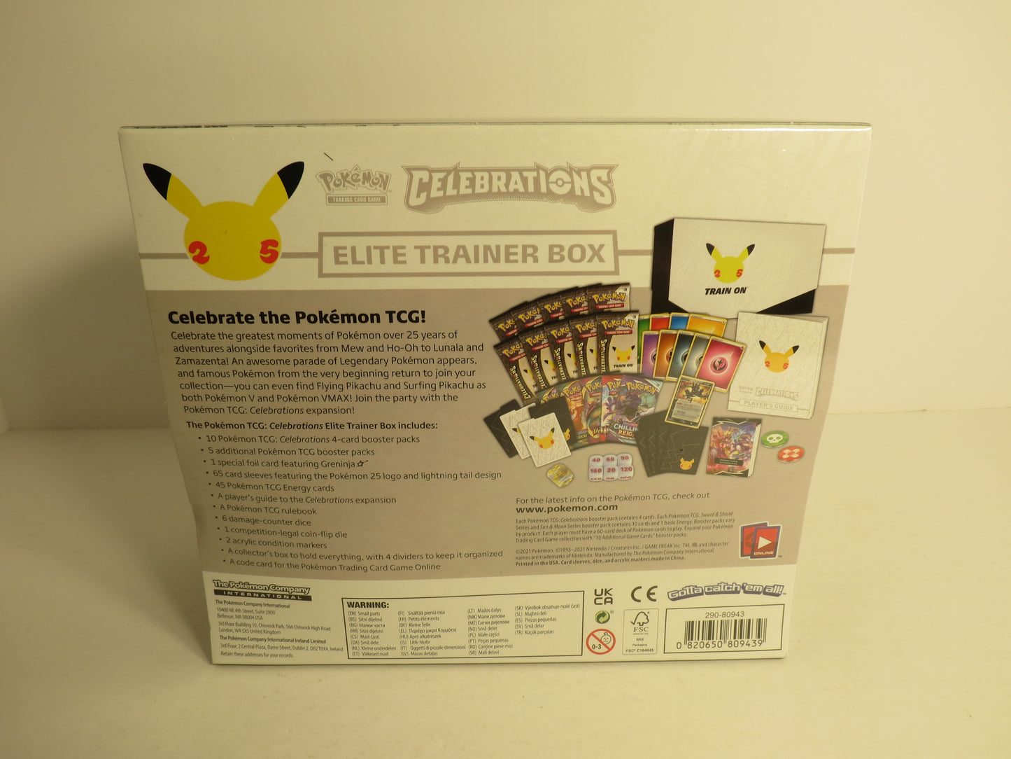 Celebrations Pokemon Elite Trainer Box ETB 25th Anniversary Sealed