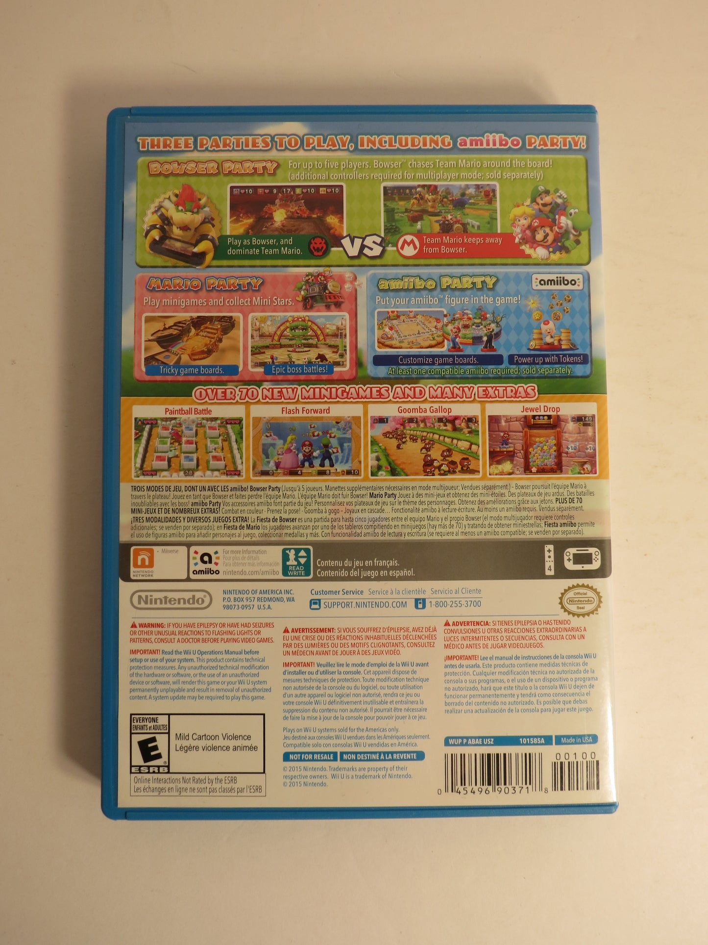 Mario Party 10 Nintendo Wii U Game CB