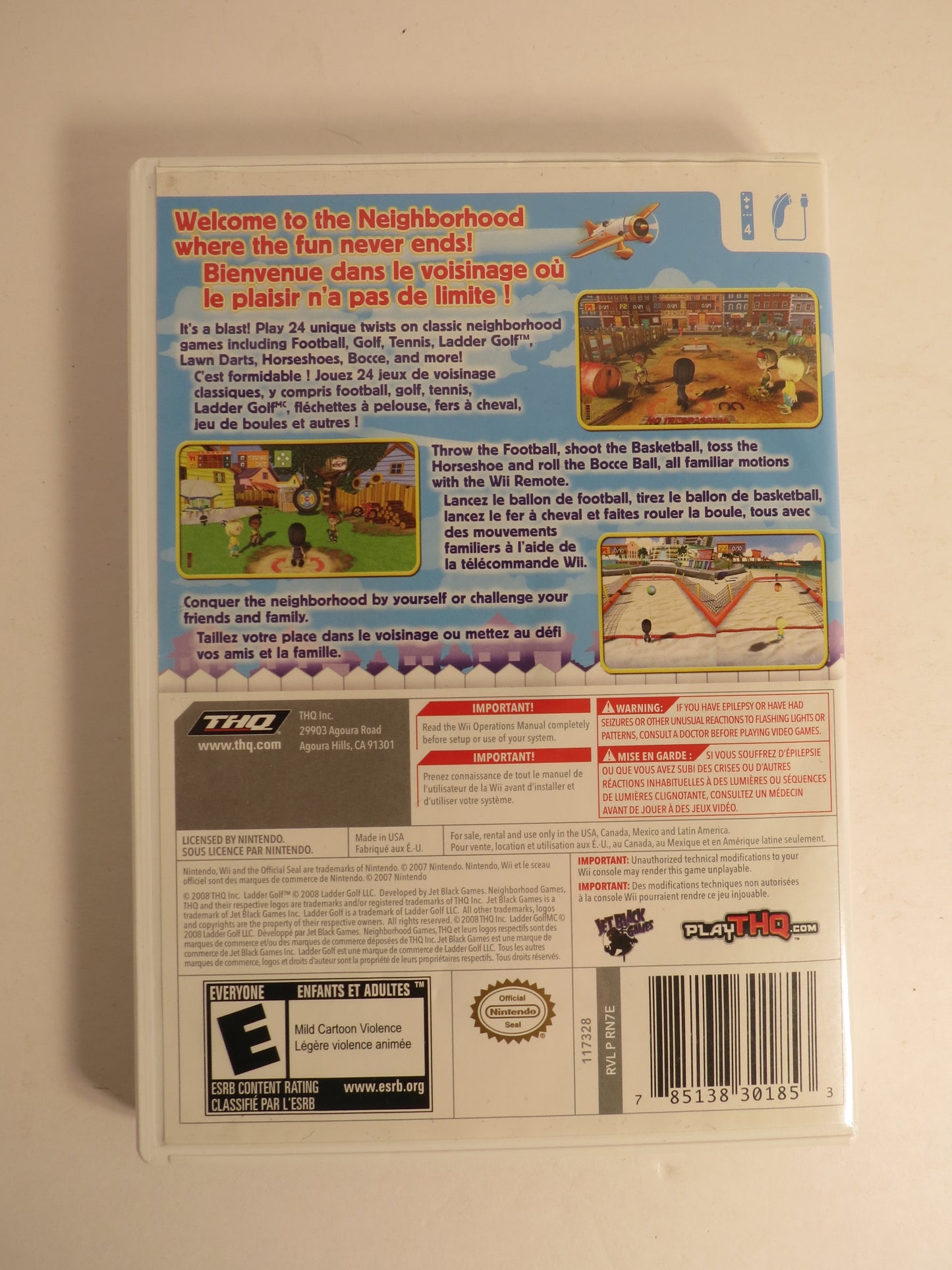 Neighborhood Games Nintendo Wii Game CIB