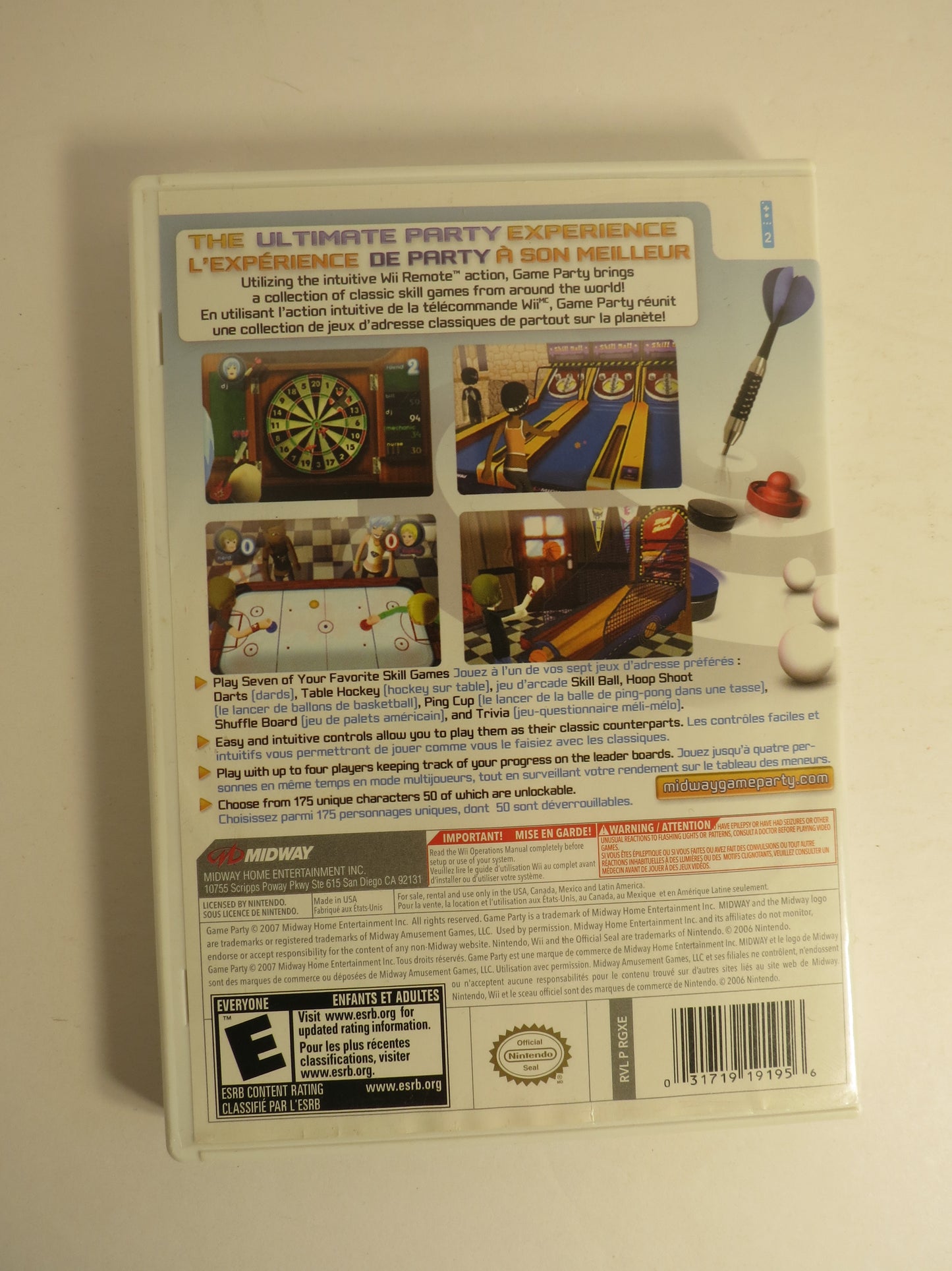 Game party Nintendo Wii Game CB