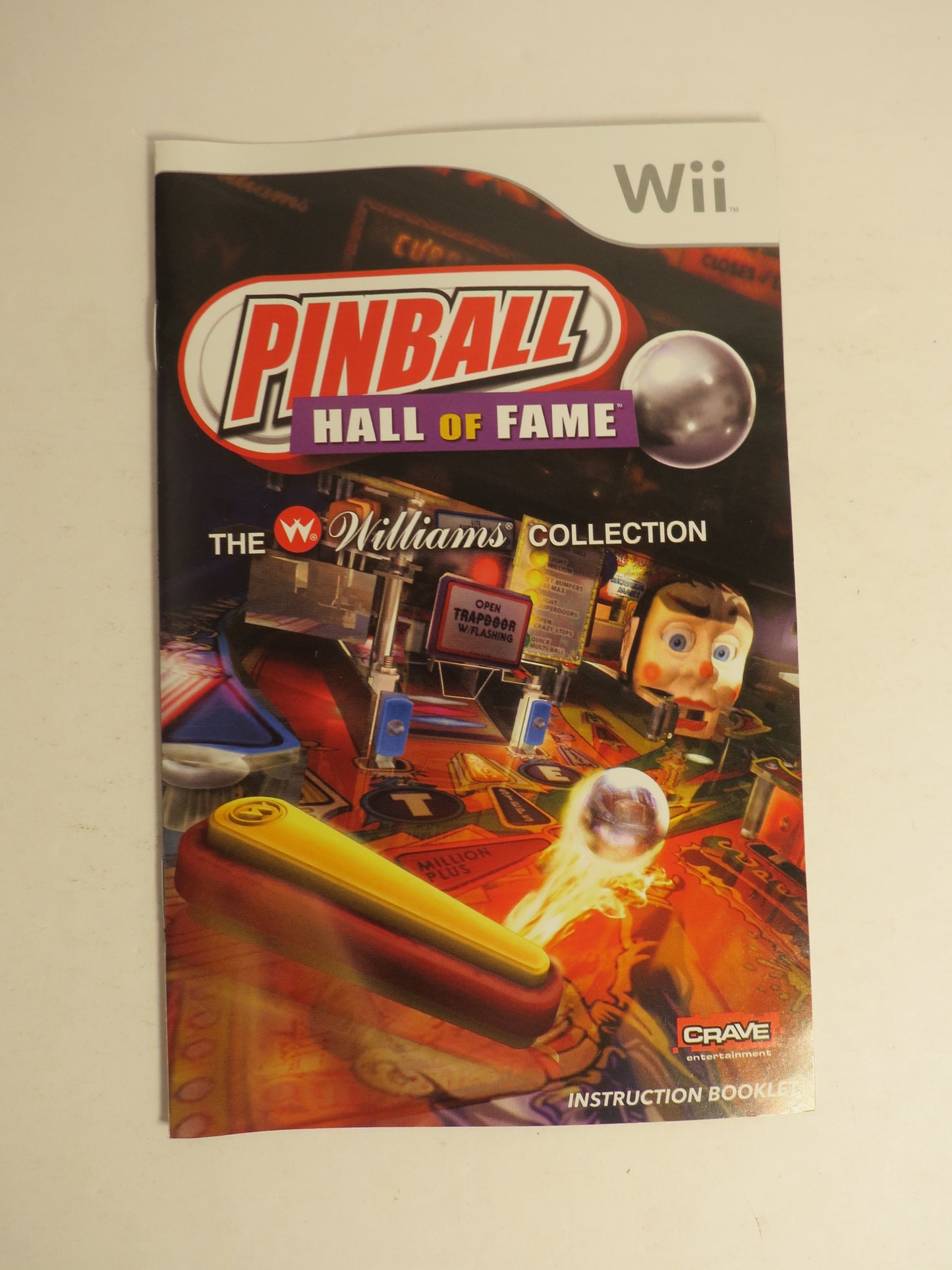 Pinball Hall of Fame the Williams Collection Nintendo Wii Game CIB