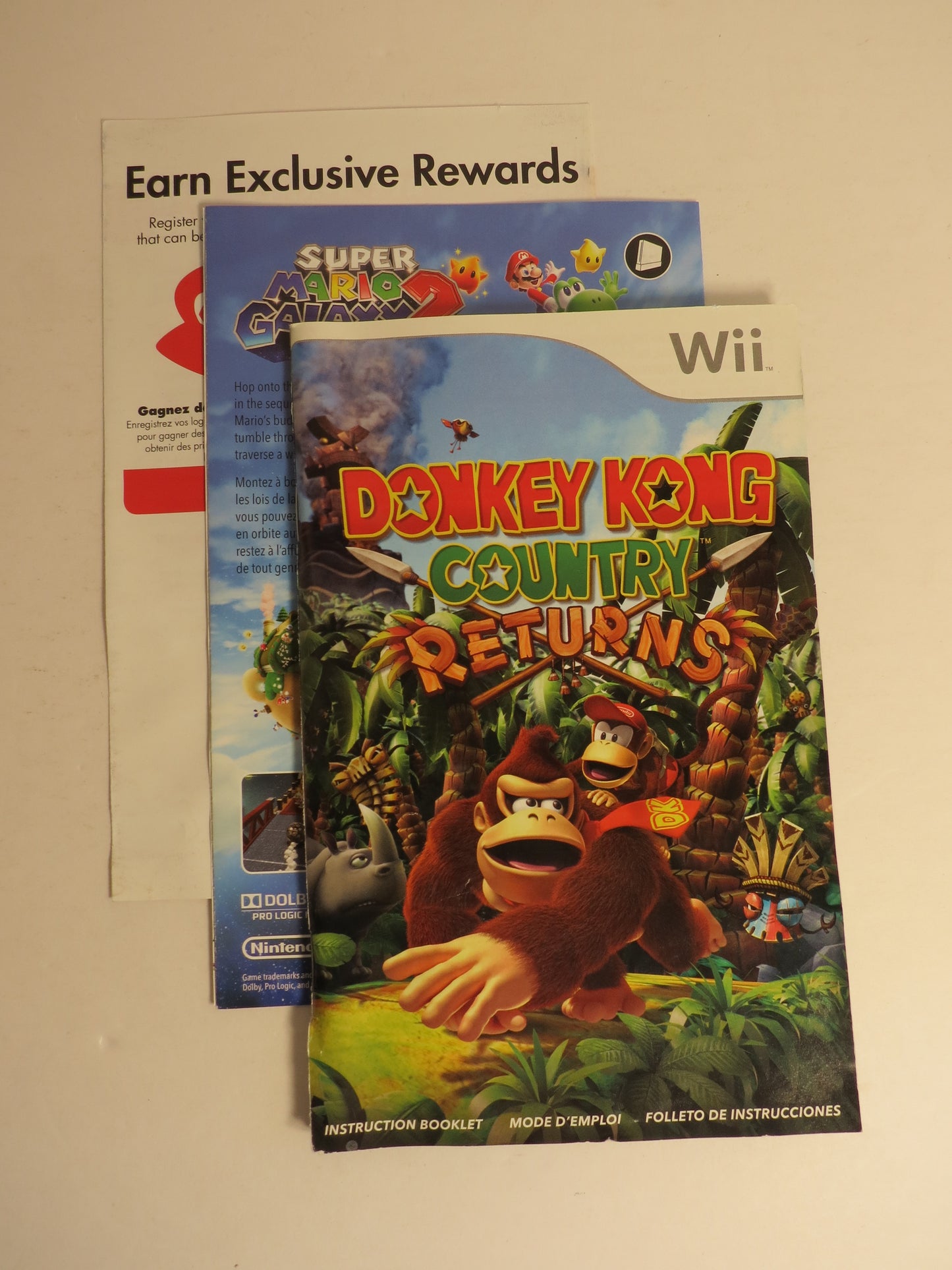 Donkey Kong Country Returns Nintendo Wii Game CIB