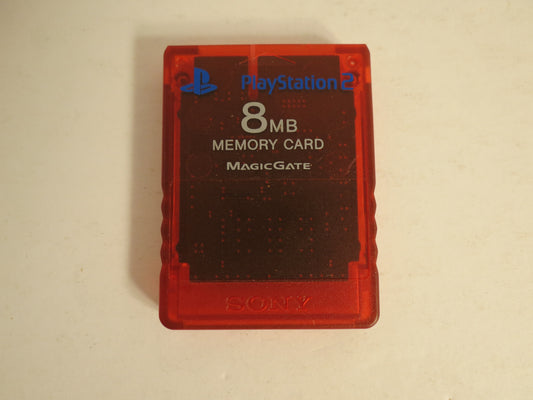 Playstation 2 PS2 Memory Card 8MB MagicGate Red