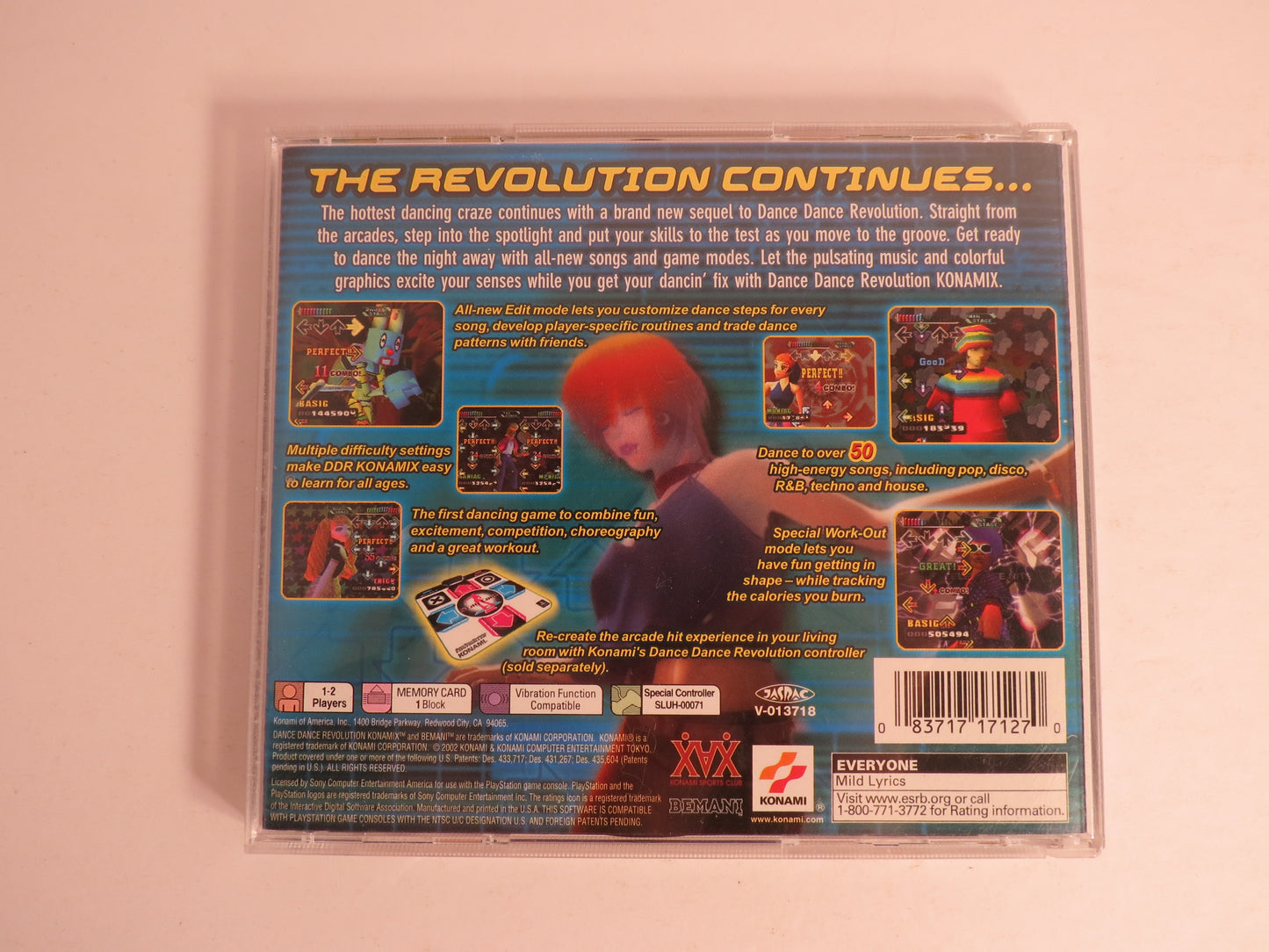 Dance Dance Revolution Konamix Playstation 1 PS1 Game CIB