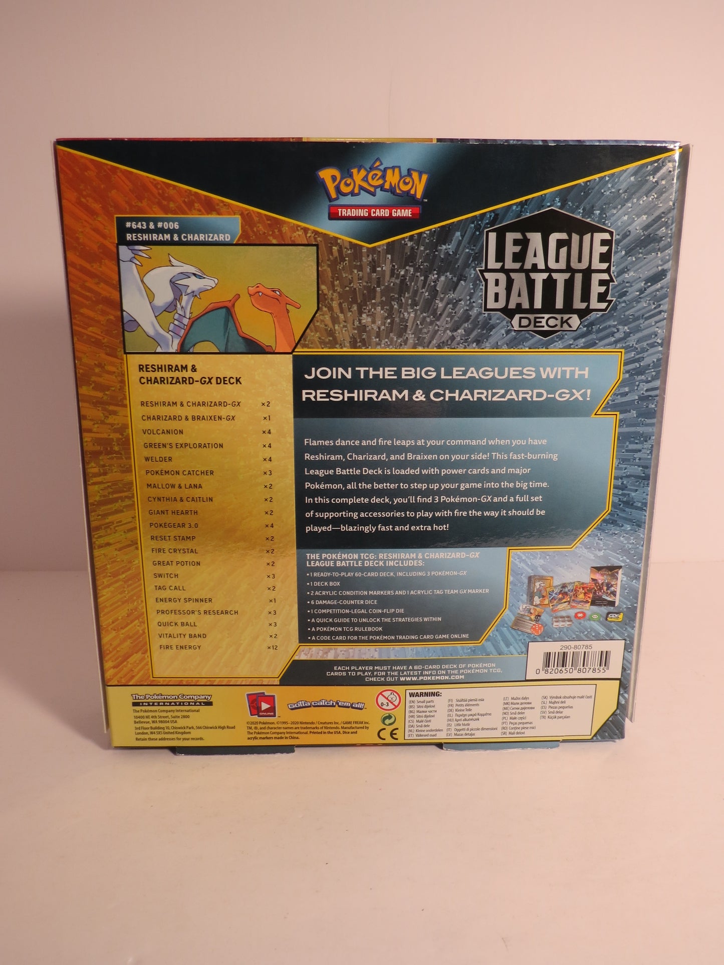 Reshiram & Charizard-GX League Battle Deck Pokemon Sealed