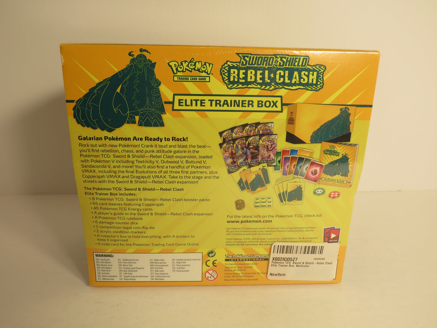 Sword & Shield Rebel Clash Pokemon Elite Trainer Box ETB Sealed