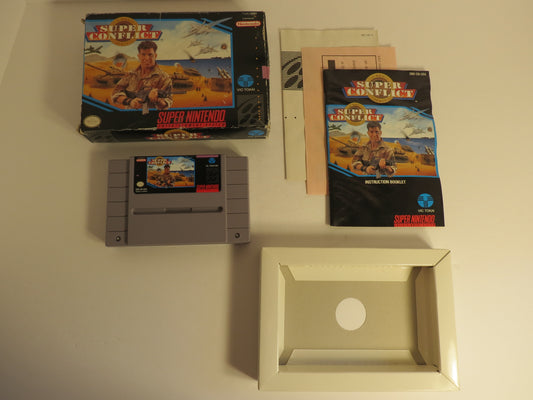 Super Conflict Super Nintendo SNES Game CIB Complete