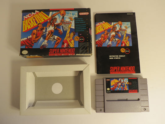 NCAA Basketball Super Nintendo SNES Game CIB Complete