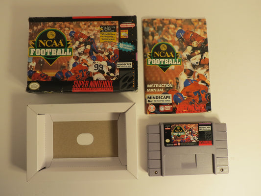 NCAA Football Super Nintendo SNES Game CIB Complete