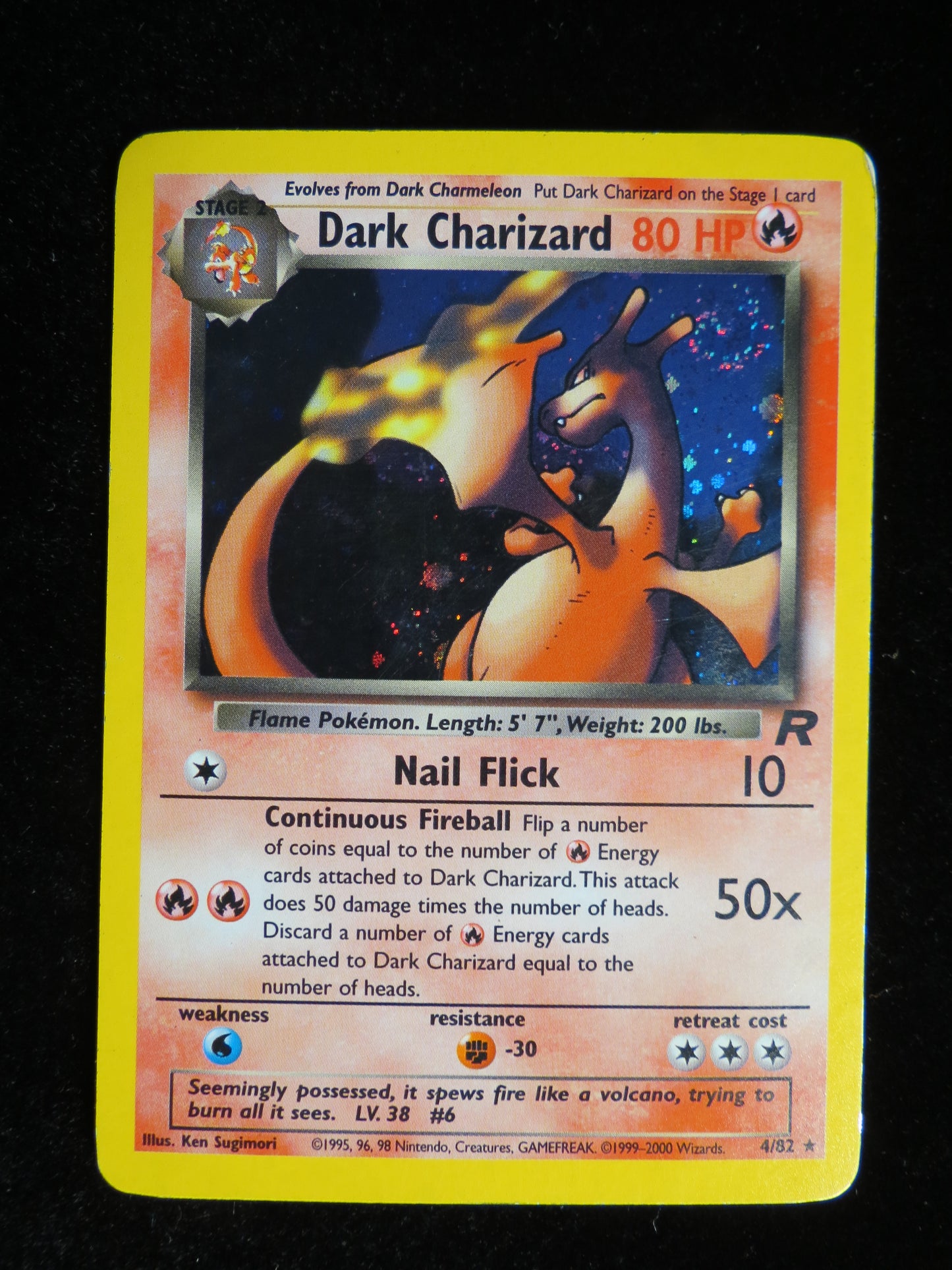 Dark Charizard (4) 4/82 - Team Rocket Unlimited Holofoil