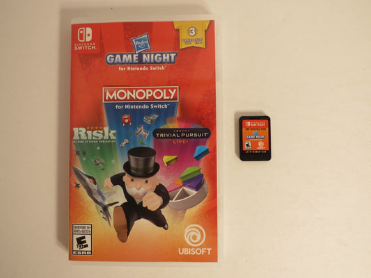 Hasbro Game Night Monopoly Risk Trivial Pursuit Nintendo Switch Game CB