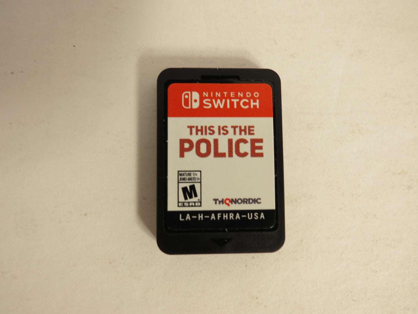 This is the Police Nintendo Switch Game CB