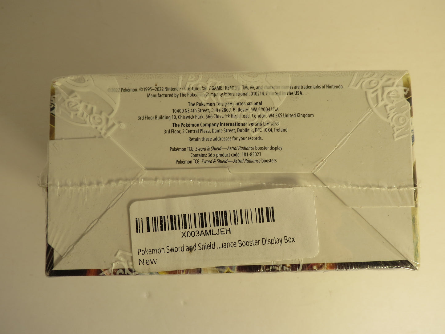 Astrtal Radiance Sword & Shield Pokemon Booster Box Sealed