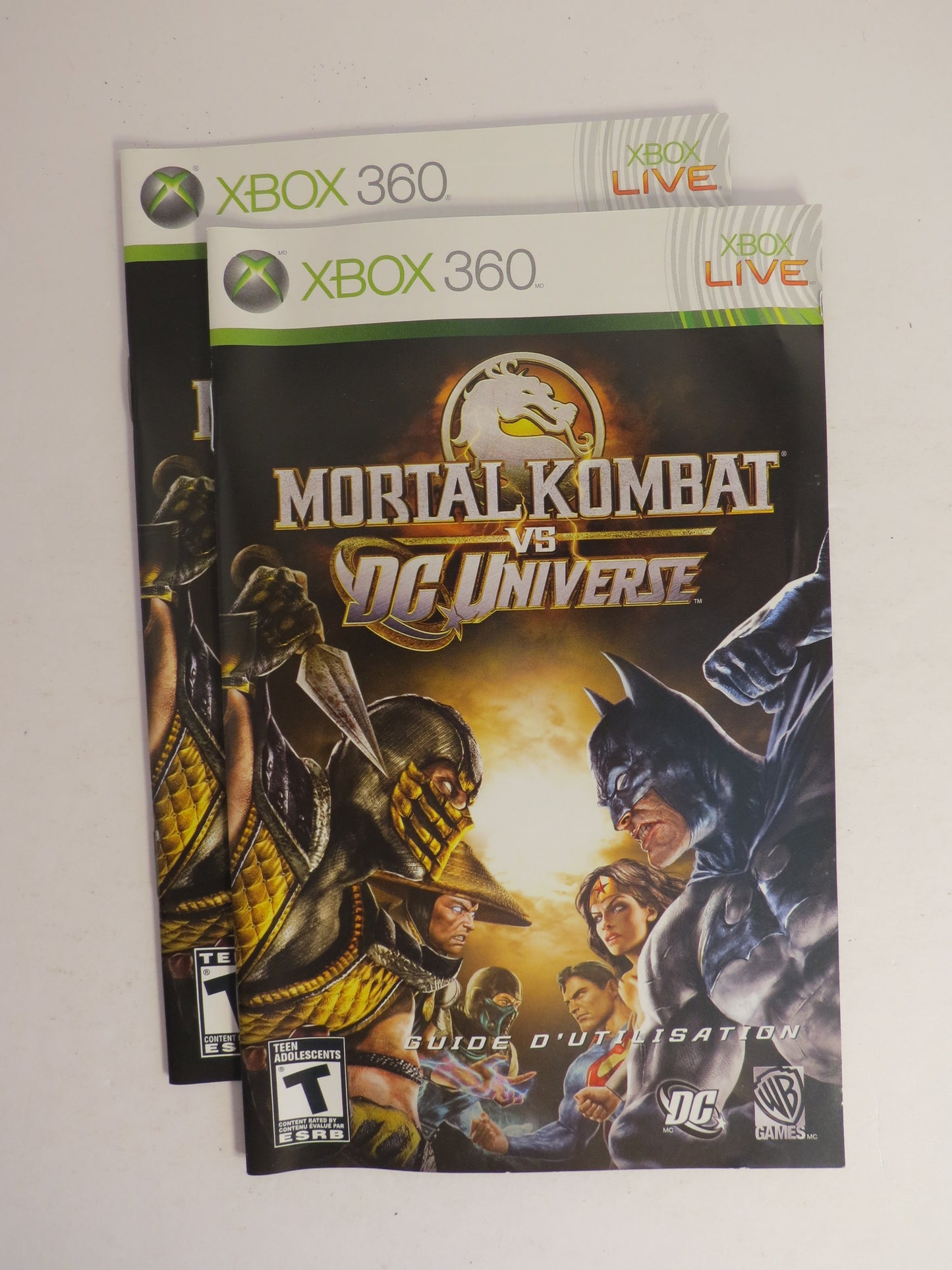 Mortal Kombat VS DC Universe Platinum Hits Xbox 360 Game CIB