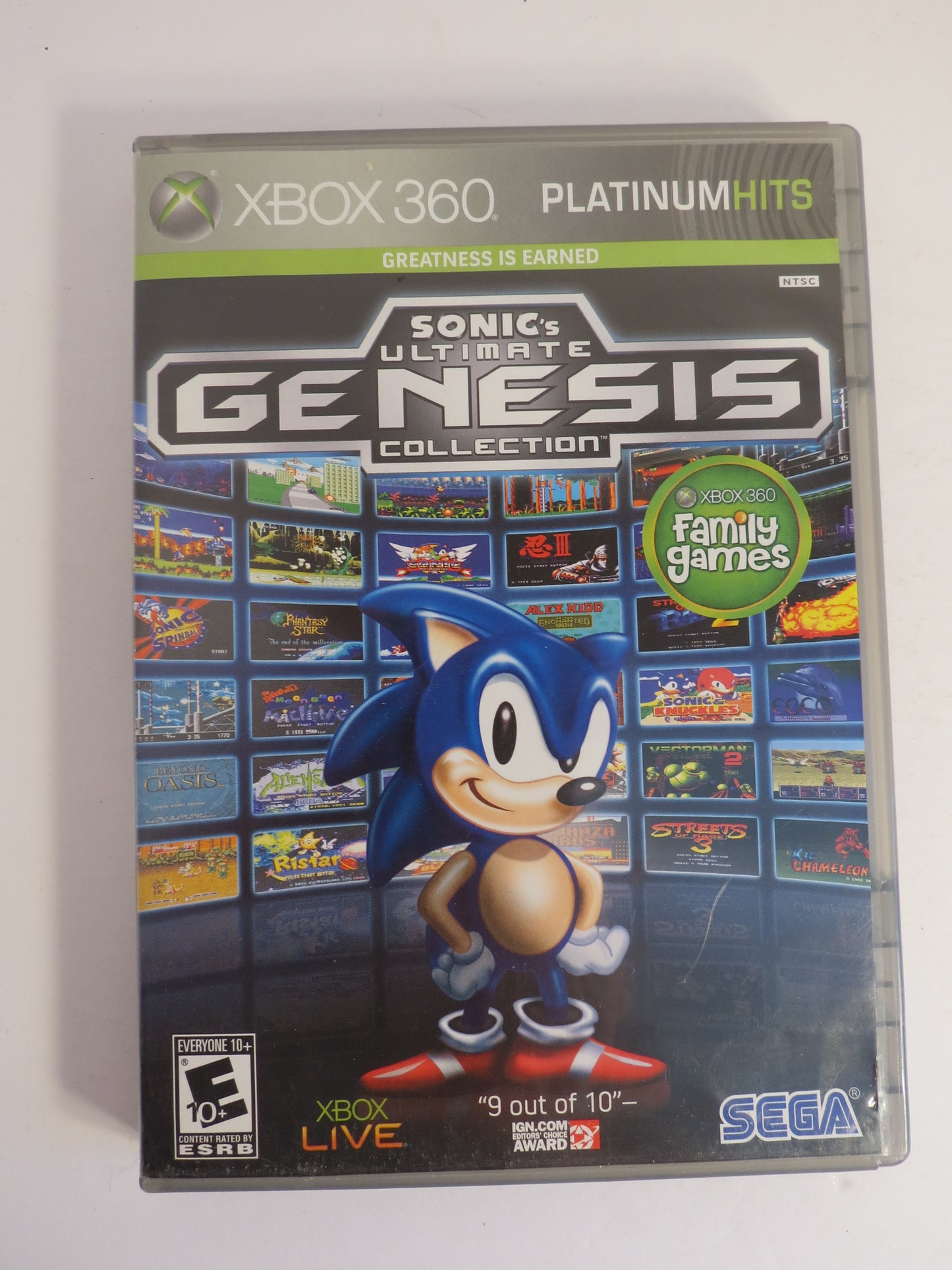 Sonic's Ultimate Genesis Collection Platinum Hits Xbox 360 Game CIB