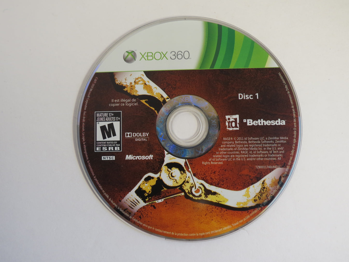 Rage Anarchy Edition Xbox 360 Game CIB