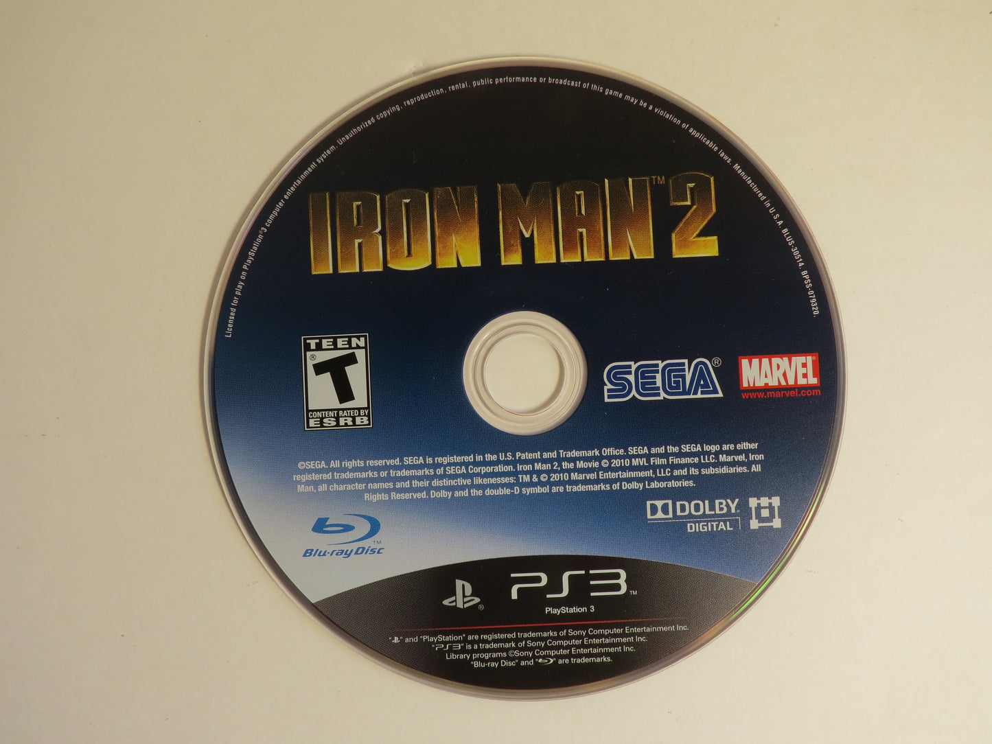 Iron Man 2 Playstation 3 PS3 Game CIB