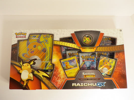 Shining Legends Special Collection Raichu GX Collection Box Pokemon Sealed