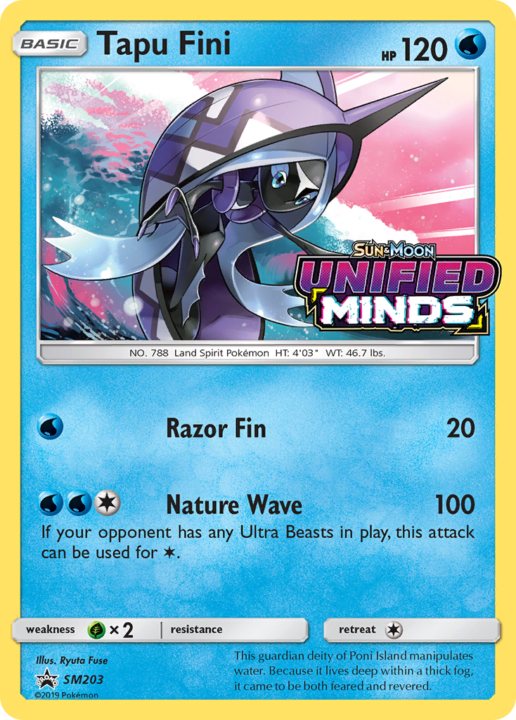 Tapu Fini - SM203 (Prerelease) SM203/248 - SM Promos Holofoil
