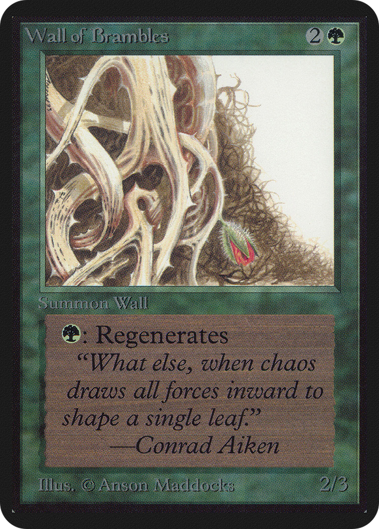 Wall of Brambles (LEA-) - Limited Edition Alpha